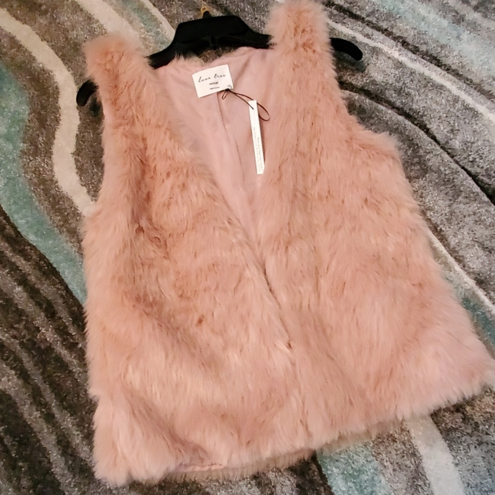 Pink Fur Vest